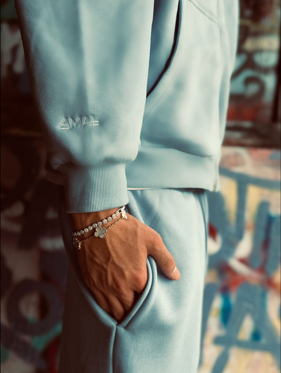 1st Collection AMAL "ZIPPER" baby blue