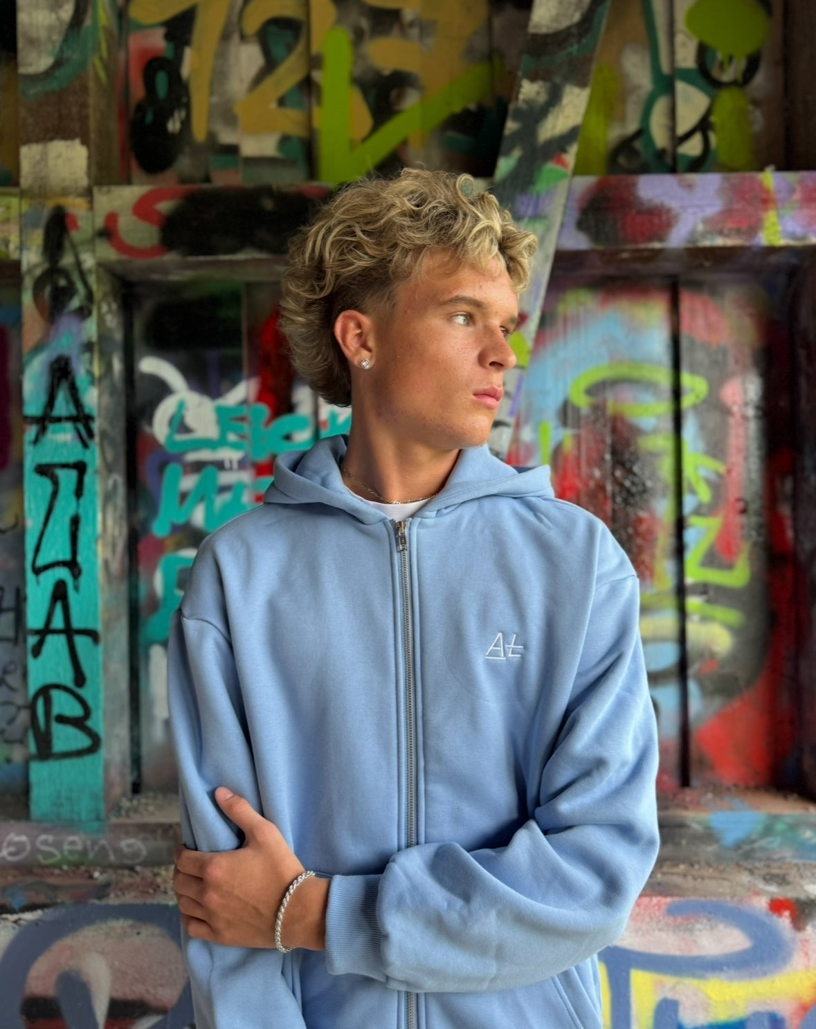 1st Collection AMAL "ZIPPER" baby blue