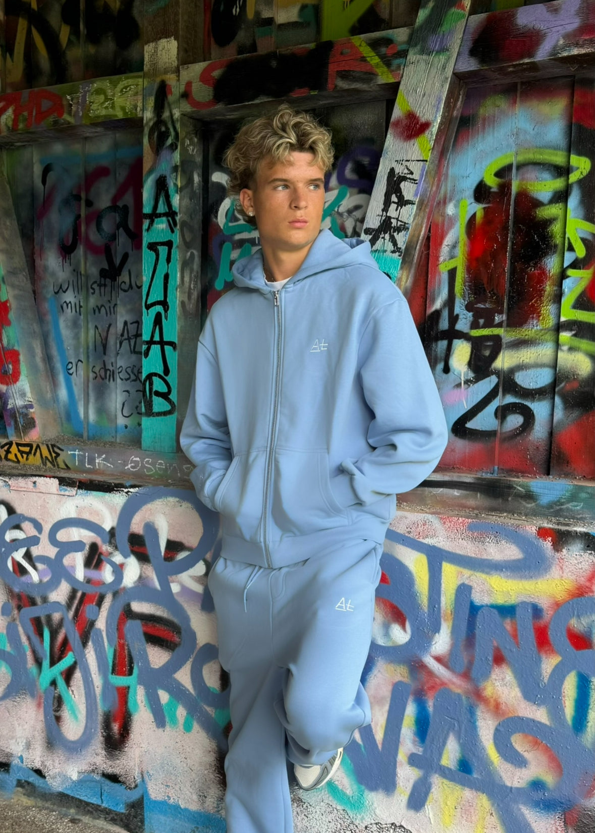 1st Collection AMAL "ZIPPER" baby blue